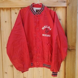 Melba Mustangs Varsity bomber Jacket